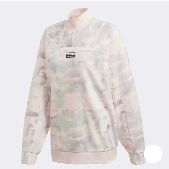 ✅Adidas Originals Camo Oversized Sweater Size L - Picture 4 of 6